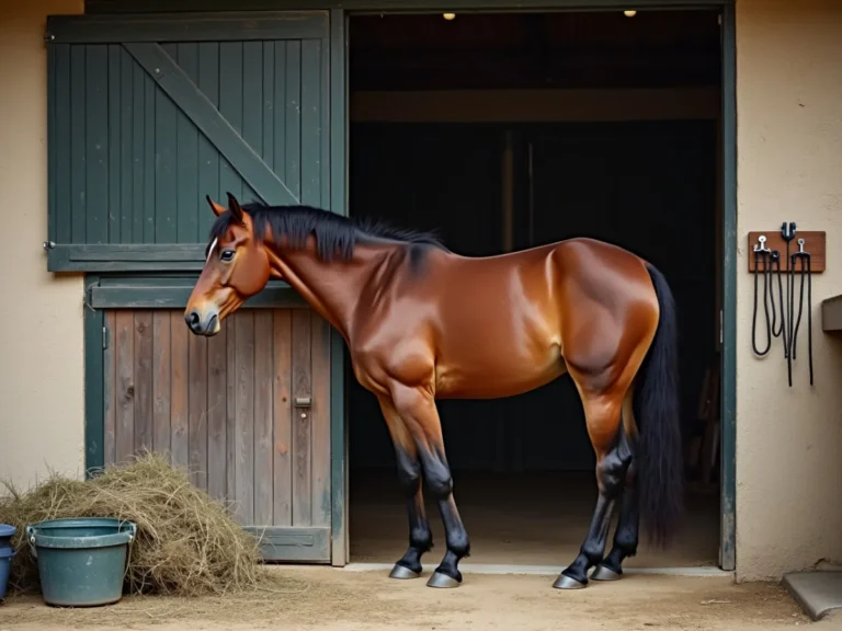 Horse touching a person with its muzzle